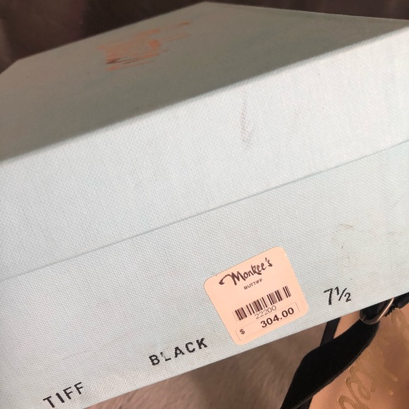 Black Feather High Heel Sandals by Butter NWT - Picture 9 of 11